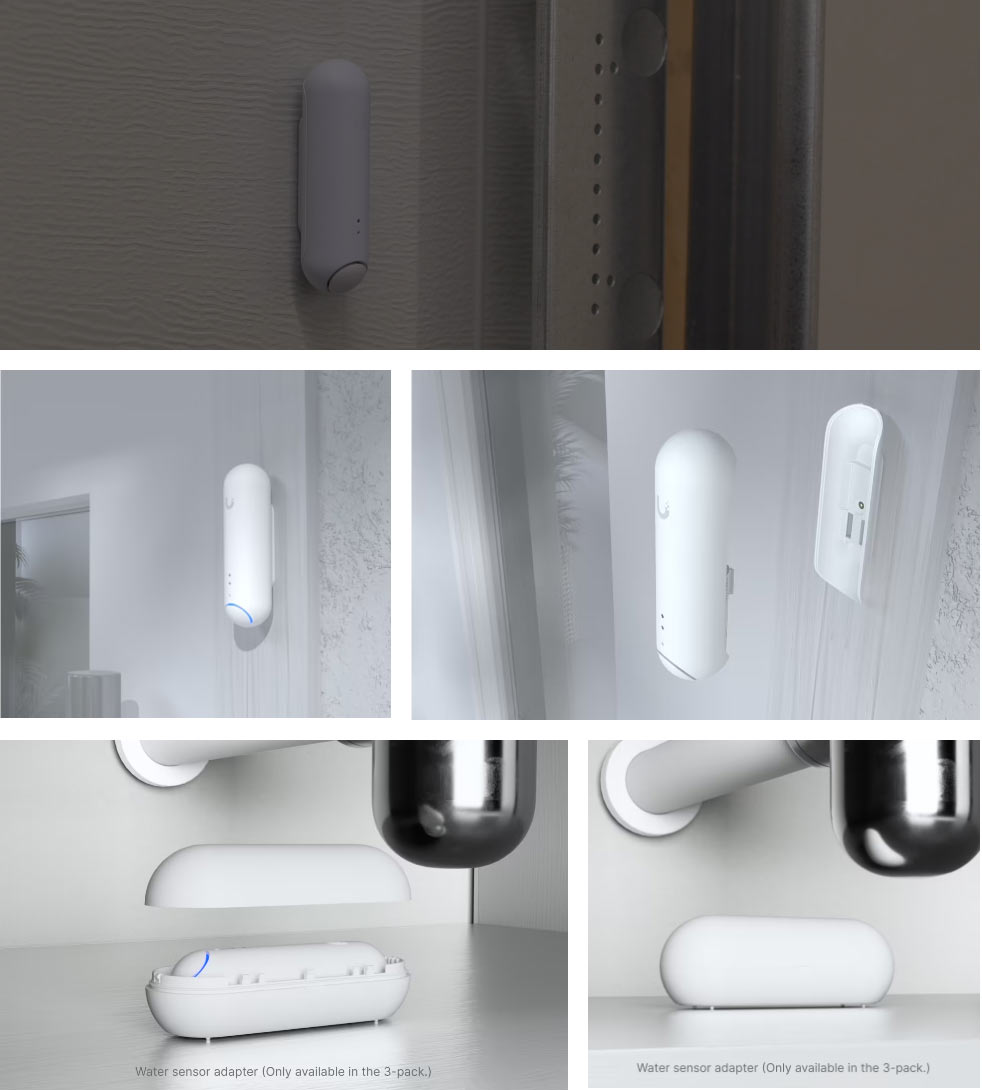 Ubiquiti UniFi Protect Smart Sensor, 3 Pack, Batteryoperated Smart