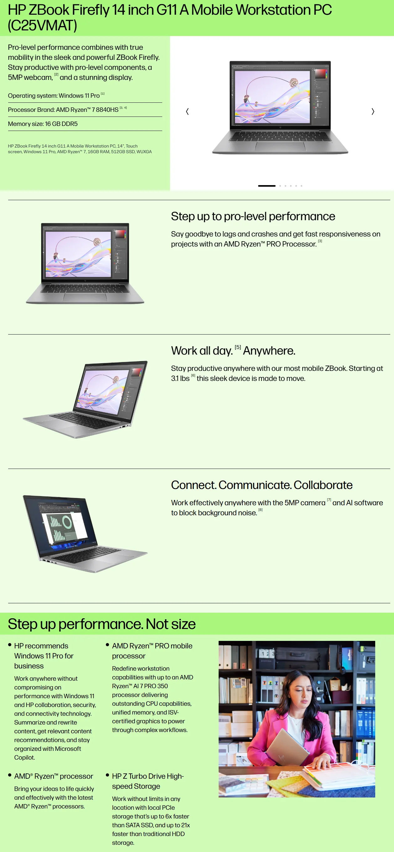 HP Zbook Firefly 14A G11, 14