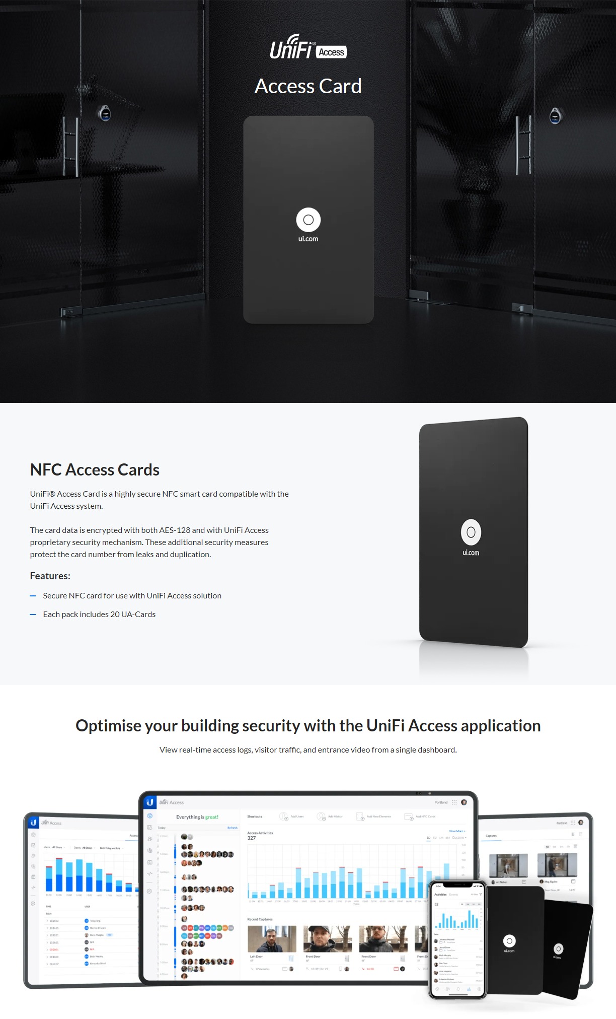 Ubiquiti UniFi Access Card 20 pack BPC Technology