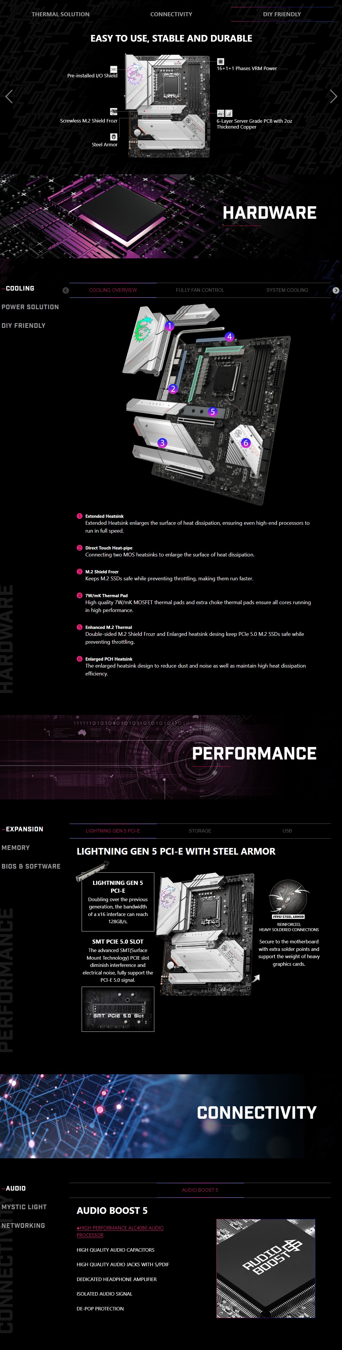 MSI MPG Z790 EDGE WIFI DDR4 LGA1700 ATX Motherboard | BPC Technology