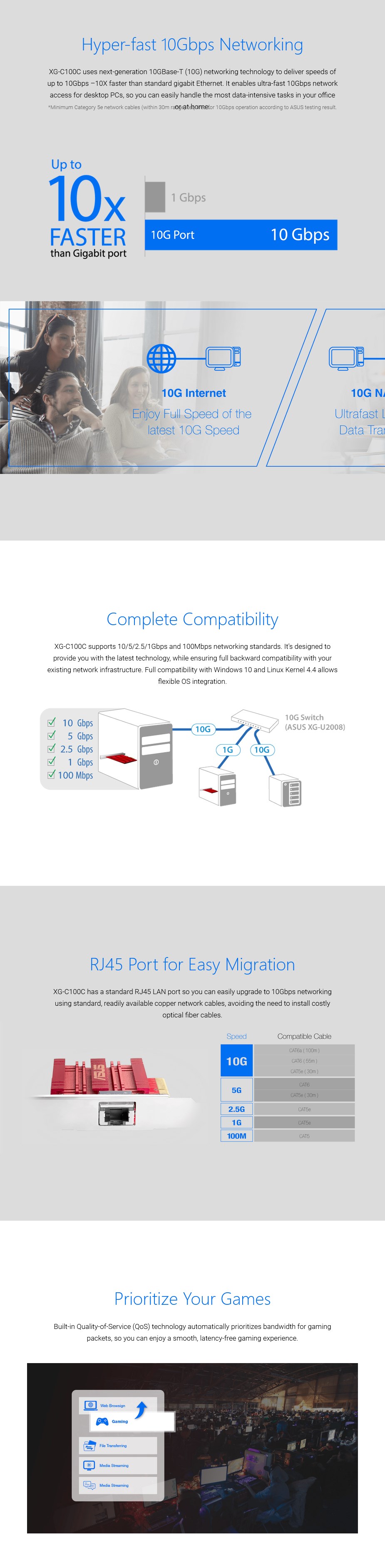 ASUS XG-C100C V2 10GBase-T PCI-E Network Adapter | BPC Technology